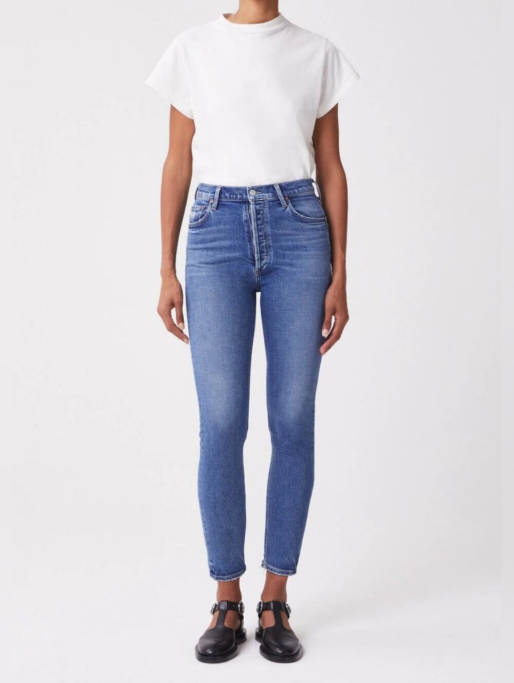 Agolde Nico High Rise Slim Fit Jeans in Betray 26